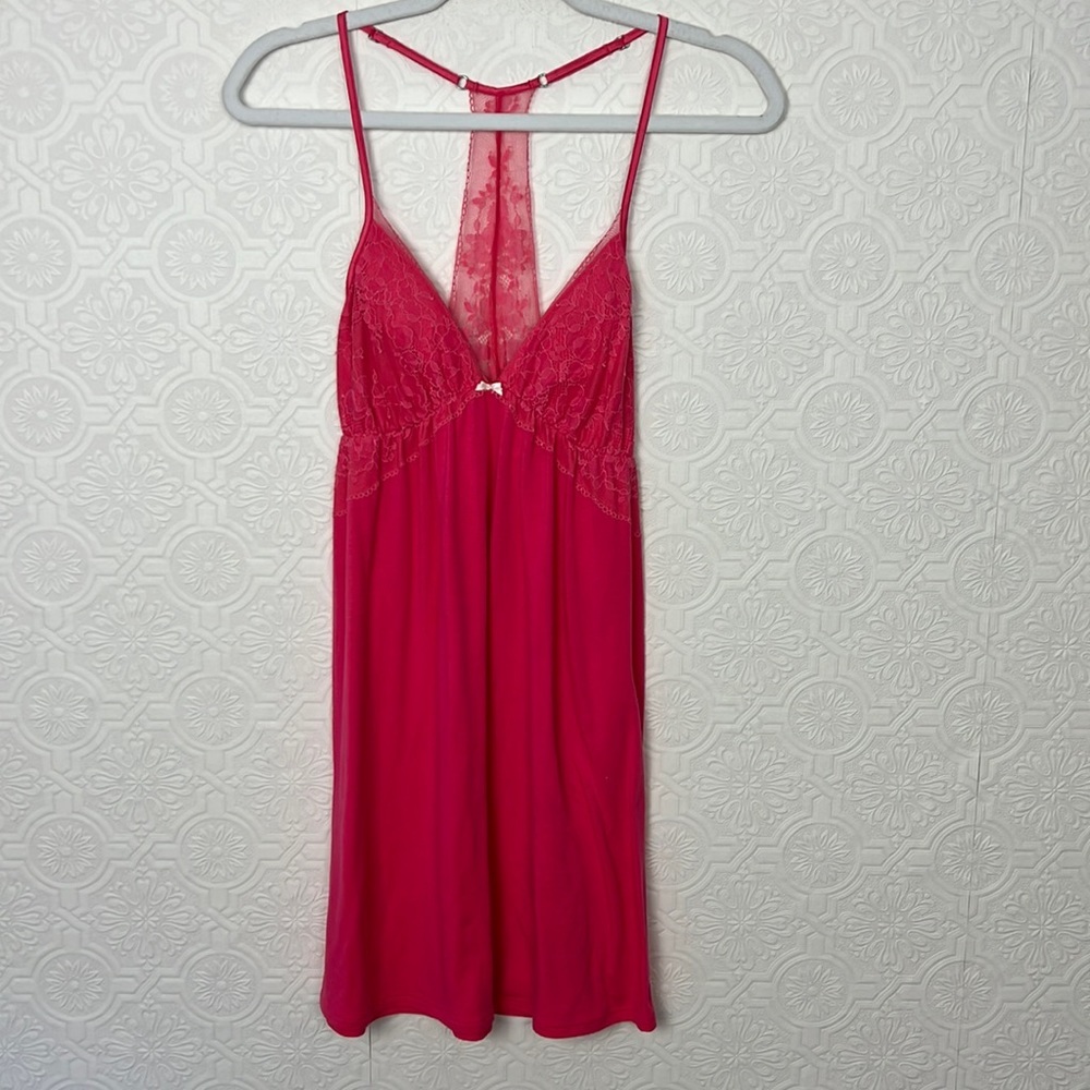 Y2K Victorias Secret Vintage‎ 90s Nightgown Dress salió Pink Small Pjs Pajamas